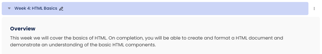 Moodle -Contextual Info - Example 3